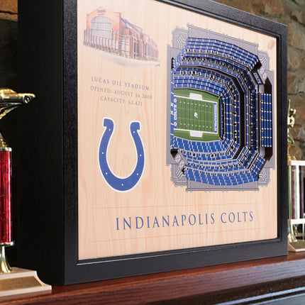 Indianapolis Colts 25 Layer Stadium Art