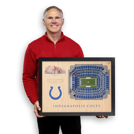 Indianapolis Colts 25 Layer Stadium Art