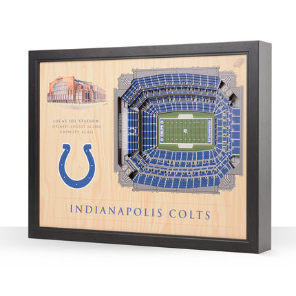 Indianapolis Colts 25 Layer Stadium Art