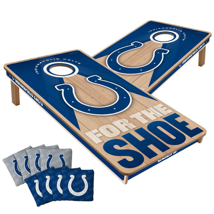 Indianapolis Colts Cornhole Boards 2x4 Slogan Series