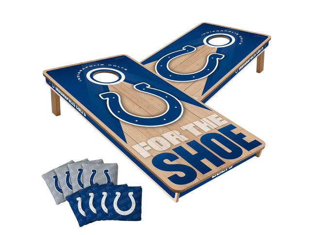 Indianapolis Colts Cornhole Boards 2x4 Slogan Series