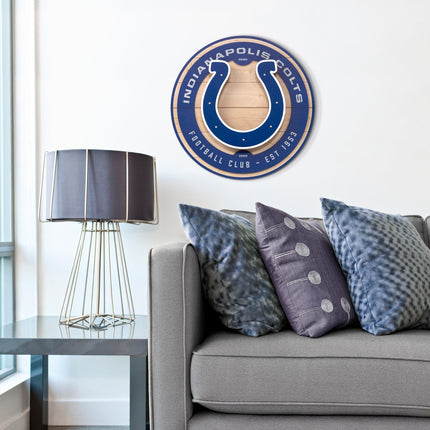 Indianapolis Colts 3DX Circle Backer Wall Art