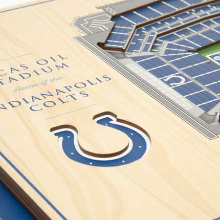 Indianapolis Colts 5-Layer 3D StadiumView Wall Art