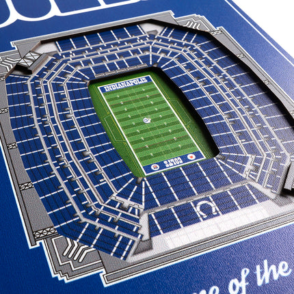 Indianapolis Colts 8x32 3D Stadium Banner