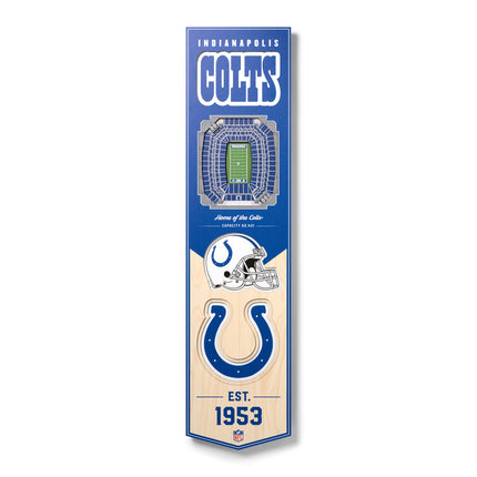 Indianapolis Colts 8x32 3D Stadium Banner