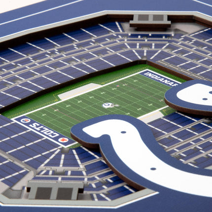 Indianapolis Colts 3D StadiumView Wall Art 12x12