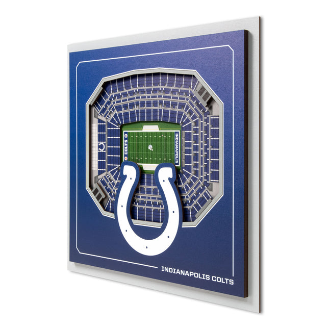 Indianapolis Colts 3D StadiumView Wall Art 12x12