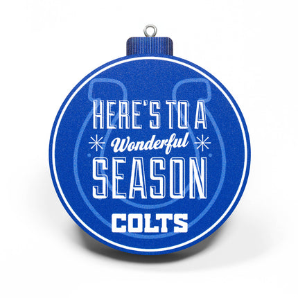 Indianapolis Colts 3D Logo Series Ornament