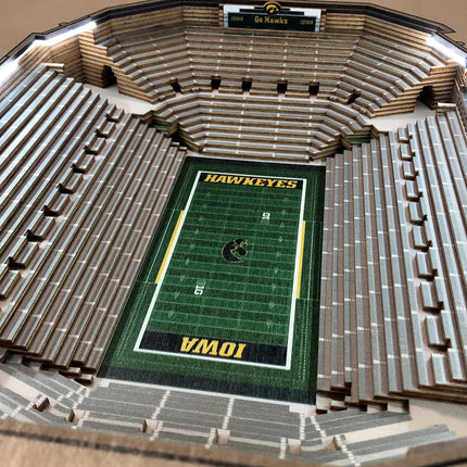 Iowa Hawkeyes 25-Layer StadiumView End Table