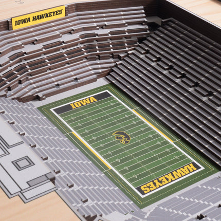 Iowa  Hawkeyes 25-Layer StadiumViews 3D Wall Art