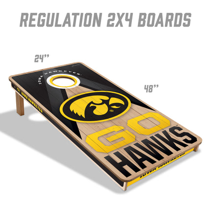 Iowa Hawkeyes 2x4 Slogan Series Cornhole Boards