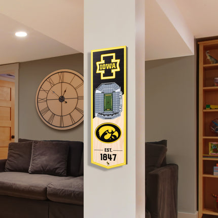 Iowa Hawkeyes 3D Stadium 6x19 Banners