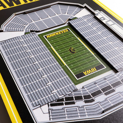 Iowa Hawkeyes 8x32 3D Stadium Banner