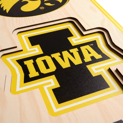 Iowa Hawkeyes 8x32 3D Stadium Banner