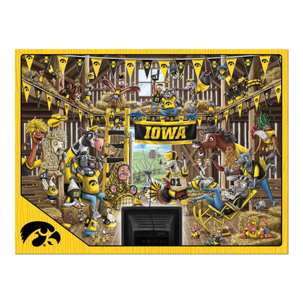 Iowa Hawkeyes Barnyard Fans Puzzle - 500 PC