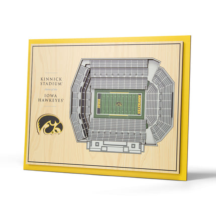 Iowa Hawkeyes 5-Layer 3D StadiumView Wall Art