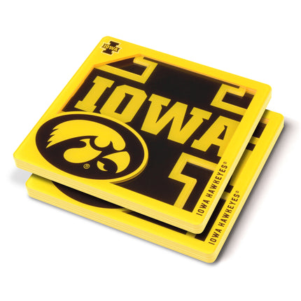 Iowa Hawkeyes 3D Logo Series Coasters