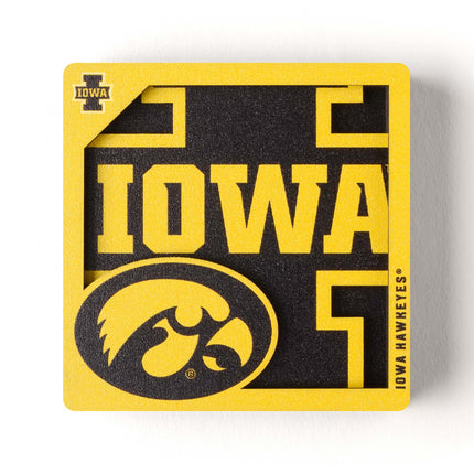 Iowa Hawkeyes 3D Logo Series Magnet