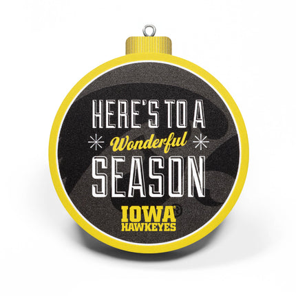 Iowa Hawkeyes 3D Logo Series Ornament