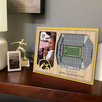 Iowa Hawkeyes 3D StadiumView Picture Frame