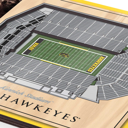 Iowa Hawkeyes 3D StadiumView Picture Frame