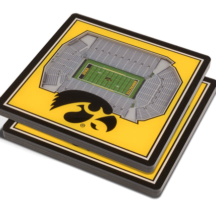 Iowa Hawkeyes 3D Stadium View Coasters