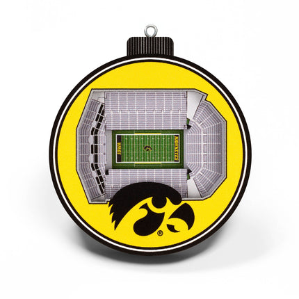 Iowa Hawkeyes 3D StadiumView Ornaments