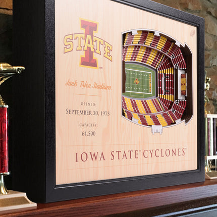 Iowa State  Cyclones 25-Layer StadiumViews 3D Wall Art