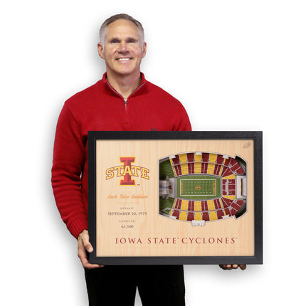 Iowa State  Cyclones 25-Layer StadiumViews 3D Wall Art