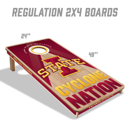 Iowa State Cyclones 2x4 Slogan Series Cornhole Boards