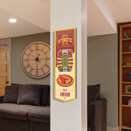 Iowa State Cyclones 3D Stadium 6x19 Banners