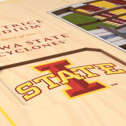 Iowa State Cyclones 5-Layer 3D StadiumView Wall Art