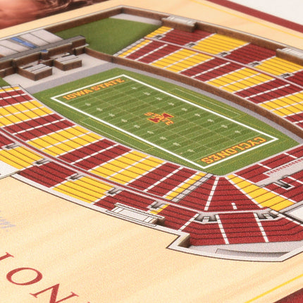 Iowa State Cyclones 3D StadiumView Picture Frame