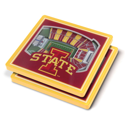 Iowa State Cyclones 3D Stadium View Coasters