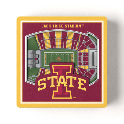Iowa State Cyclones 3D StadiumView Magnets