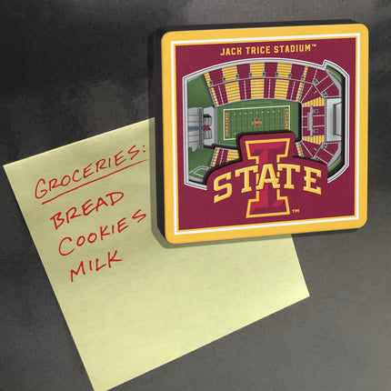 Iowa State Cyclones 3D StadiumView Magnets