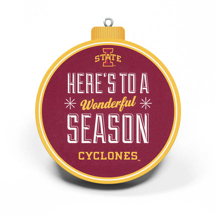 Iowa State Cyclones 3D StadiumView Ornaments