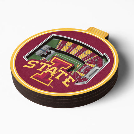 Iowa State Cyclones 3D StadiumView Ornaments
