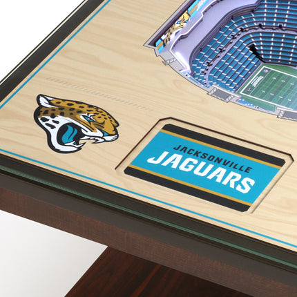 Jacksonville Jaguars 25 Layer Stadium View Lighted End Table