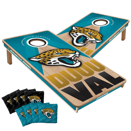 Jacksonville Jaguars Cornhole Boards 2x4 Slogan Series
