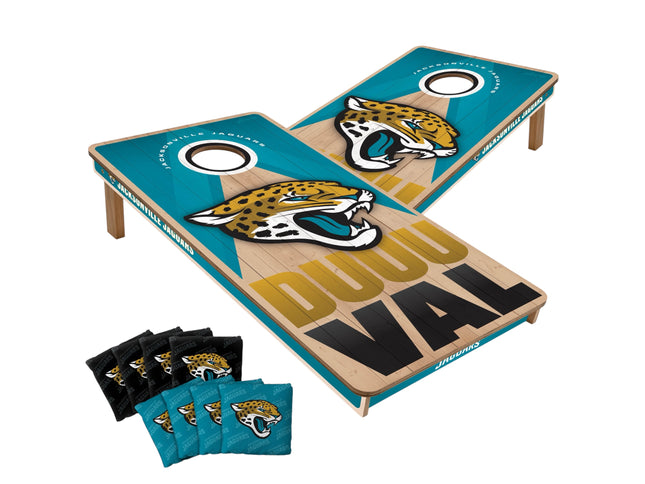 Jacksonville Jaguars Cornhole Boards 2x4 Slogan Series