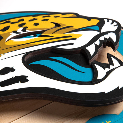 Jacksonville Jaguars 3DX Circle Backer Wall Art