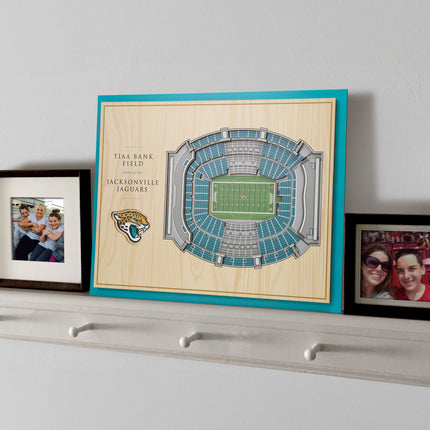 Jacksonville Jaguars 5-Layer 3D StadiumView Wall Art
