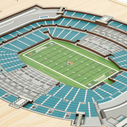 Jacksonville Jaguars 5-Layer 3D StadiumView Wall Art