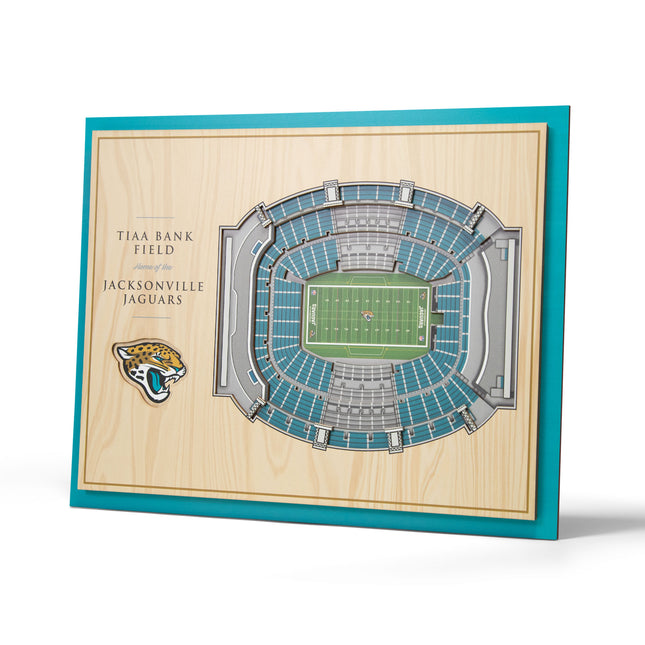 Jacksonville Jaguars 5-Layer 3D StadiumView Wall Art