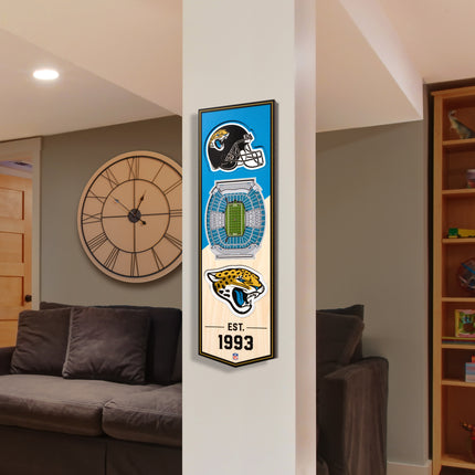 Jacksonville Jaguars 3D Stadium 6x19 Banners