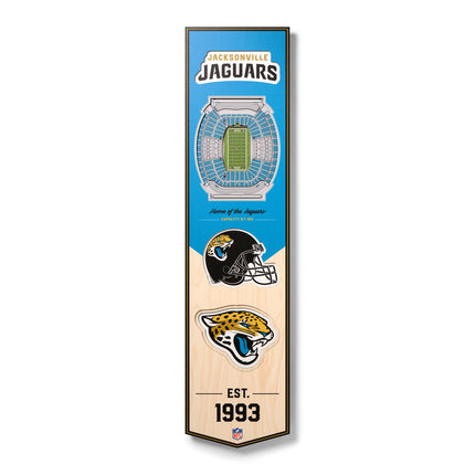 Jacksonville Jaguars 8x32 3D Stadium Banner
