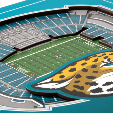 Jacksonville Jaguars 3D StadiumView Wall Art 12x12