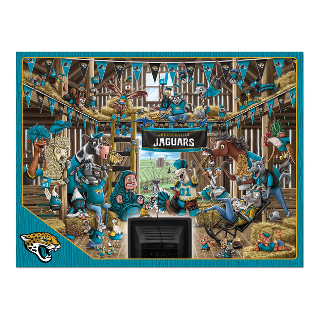 Jacksonville Jaguars Barnyard Fans Puzzle - 500 PC