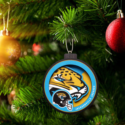 Jacksonville Jaguars 3D Logo Series Ornament